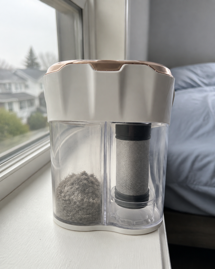 Collection cup after use